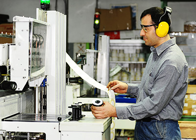 Trial runs at label printer