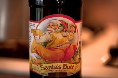 Santa's Butt Beer Label