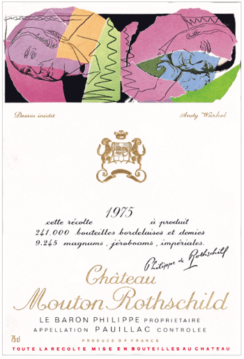 Andy Warhol wine label